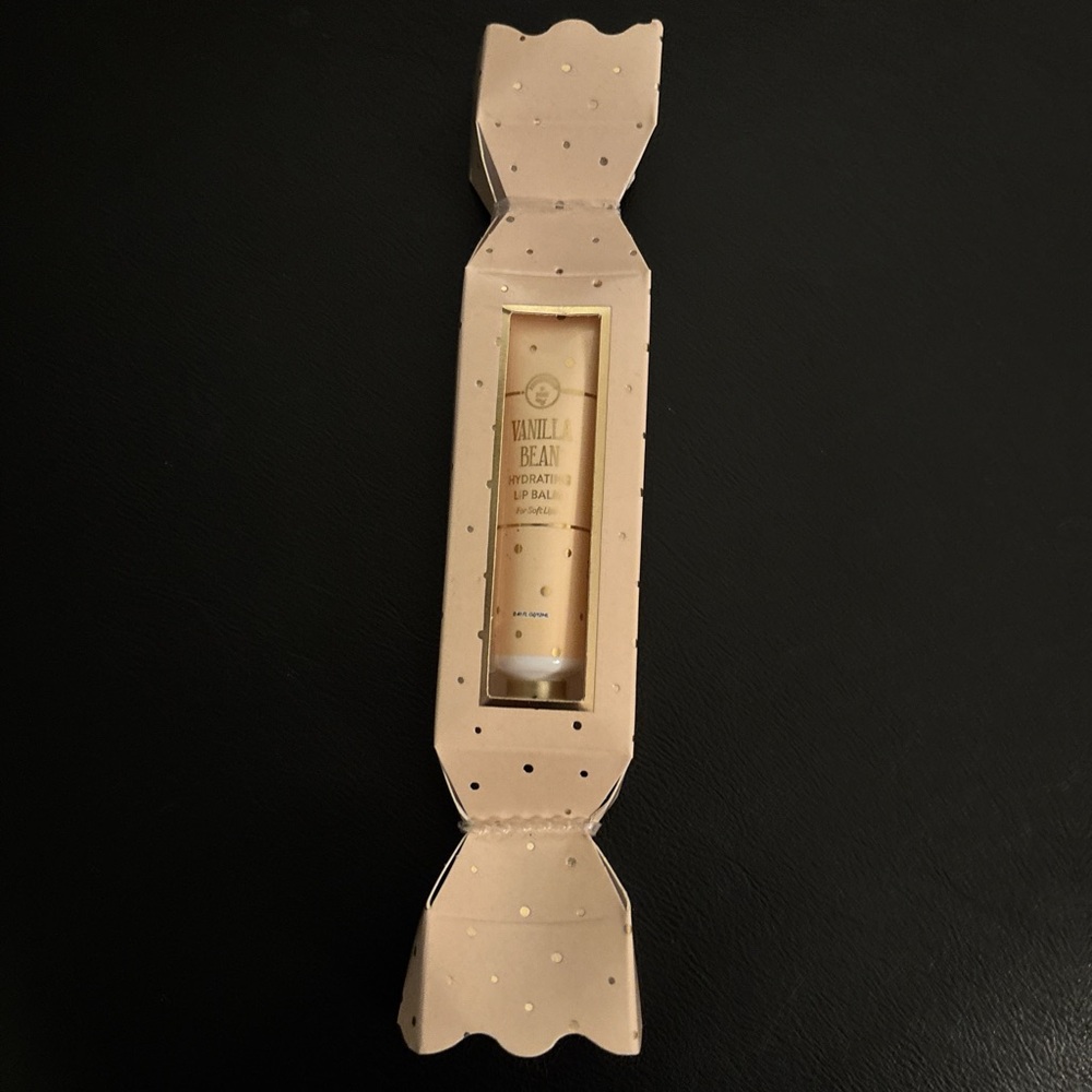 Vanilla Bean Lip Balm in Decorative Packaging